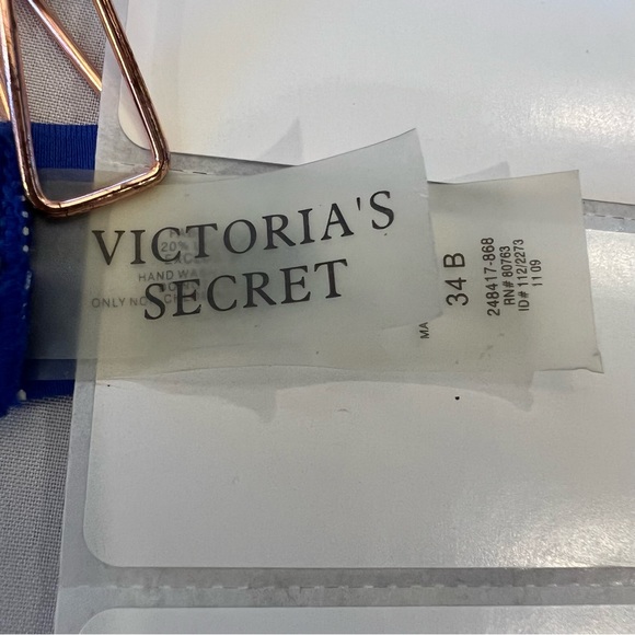 Victoria’s Secret Halter Bikini Swimsuit Top Push Up Removable Padding Size 34B - Picture 12 of 14